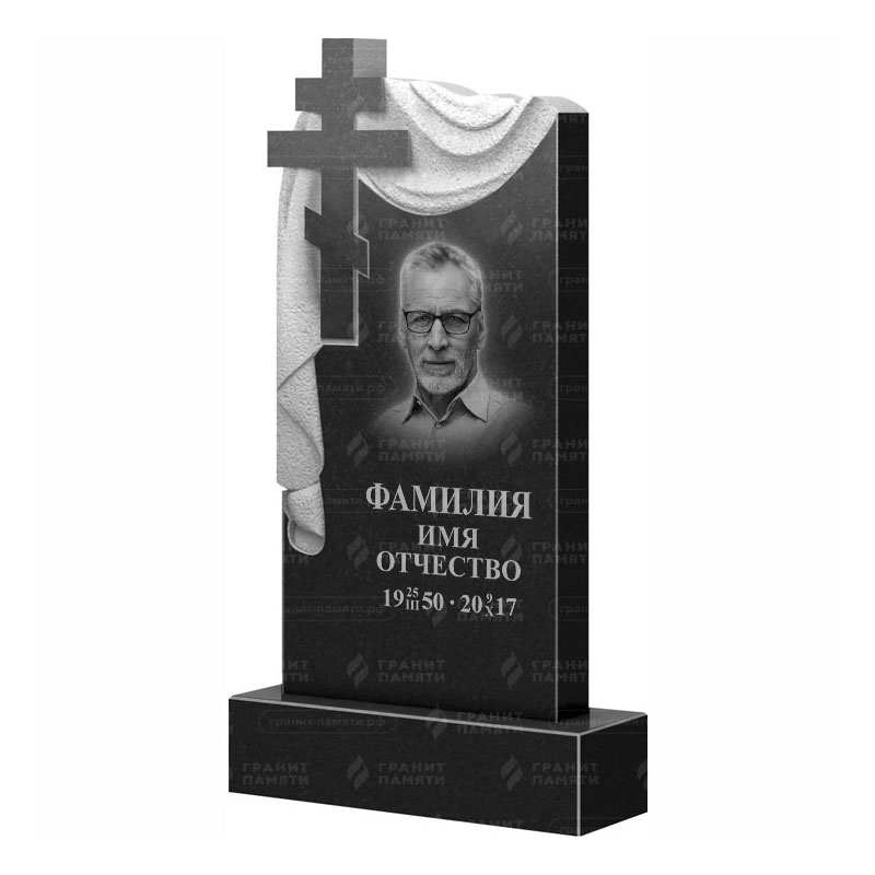 Памятники из гранита с крестом в&nbsp;Чебоксарах | Гранитный памятник ФГ-085