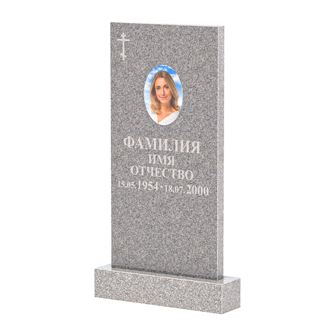 Памятники из цветного гранита в&nbsp;Чебоксарах | Памятник из Сибирского гранита прямой