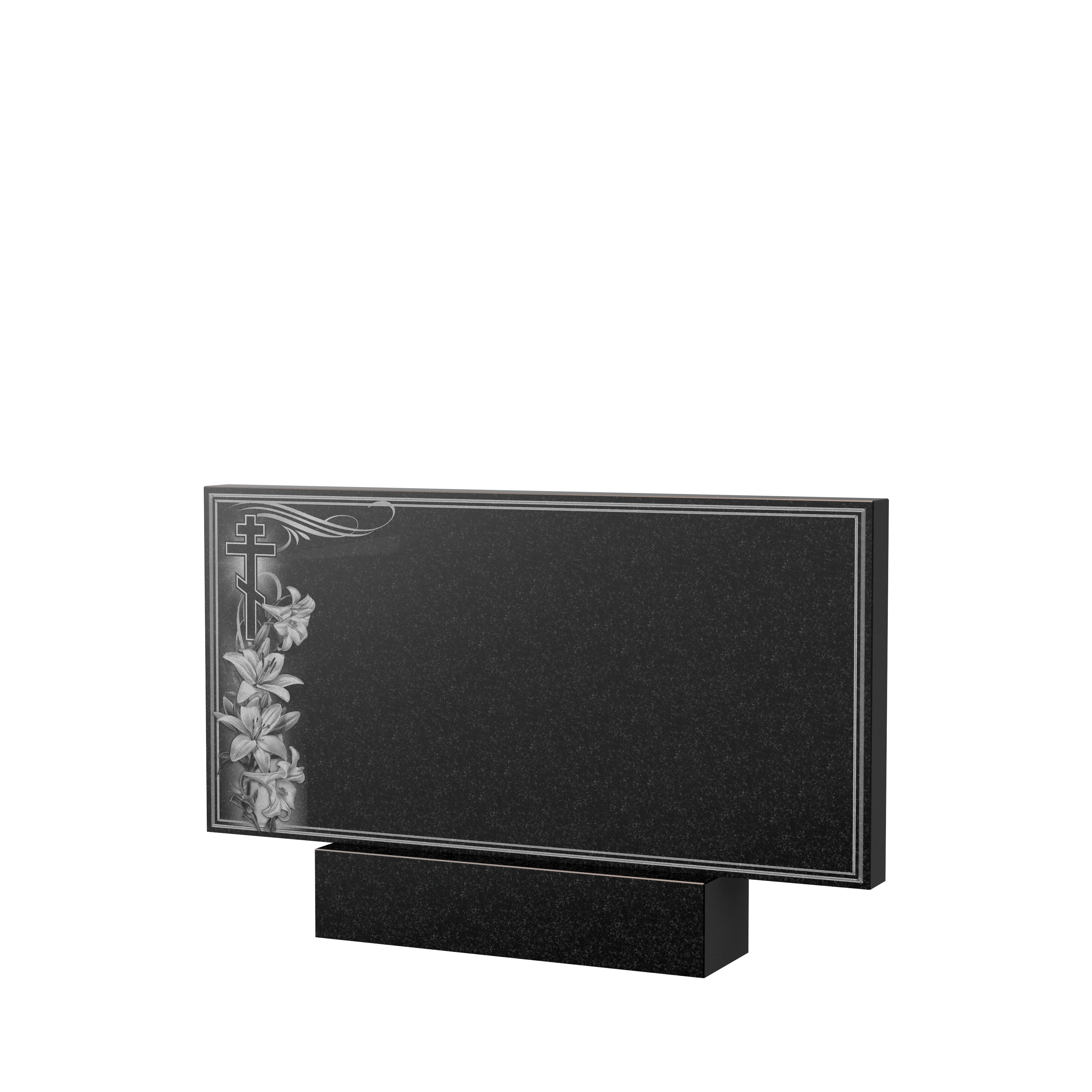 Художественное оформление памятника в&nbsp;Чебоксарах | Художественное оформление на гранитную стелу, рисунок ГХО-003