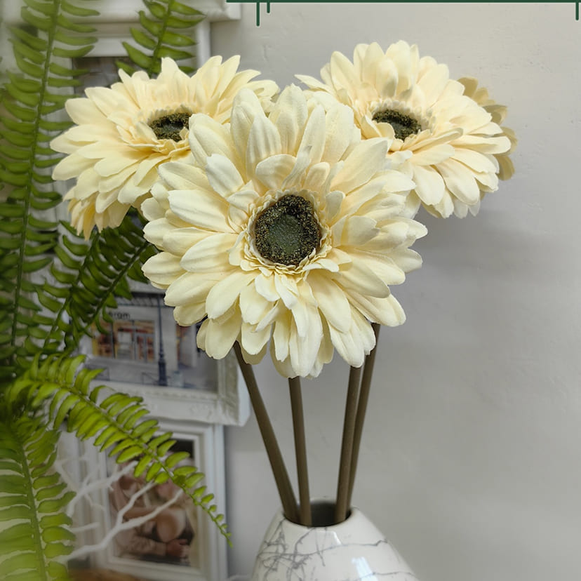 Искусственные цветы в Чебоксарах | Цветок искусственный «Гербера», молочно-персиковая, одиночный