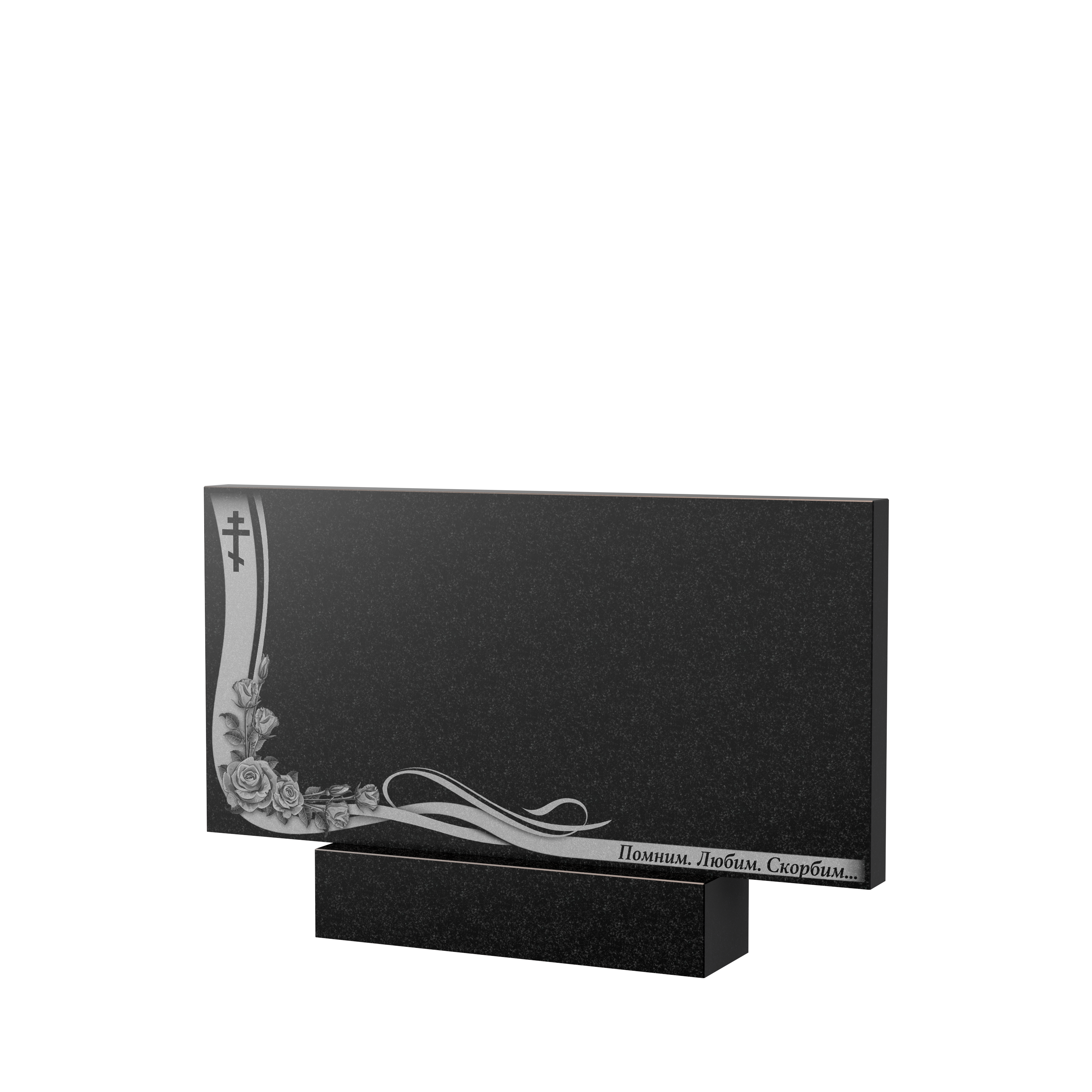 Художественное оформление памятника в&nbsp;Чебоксарах | Художественное оформление на гранитную стелу, рисунок ГХО-004