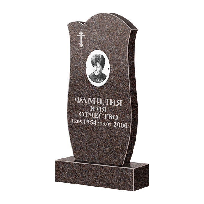 Памятники из цветного гранита в&nbsp;Чебоксарах | Памятник из гранита Карел Brown ФГЦ-039