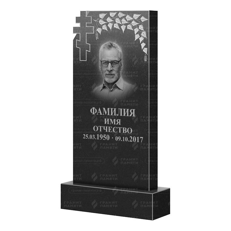 Памятники из гранита с деревом в&nbsp;Чебоксарах | Гранитный памятник ФГ-202