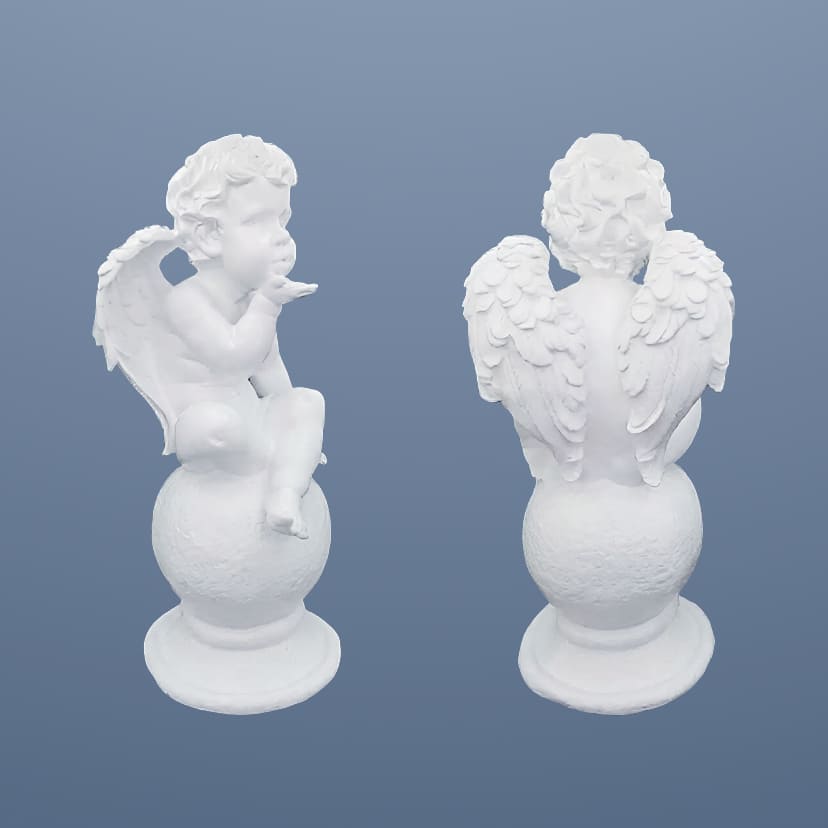 Скульптуры из искусственного мрамора в Чебоксарах | Скульптура ангел на шаре №2