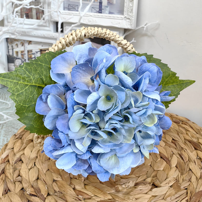 Искусственные цветы в Чебоксарах | Цветок искусственный «Гортензия», голубая, одиночный