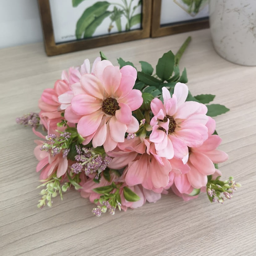 Искусственные цветы в Чебоксарах | Цветы искусственные «Ромашки с бутонами», розовые, букет