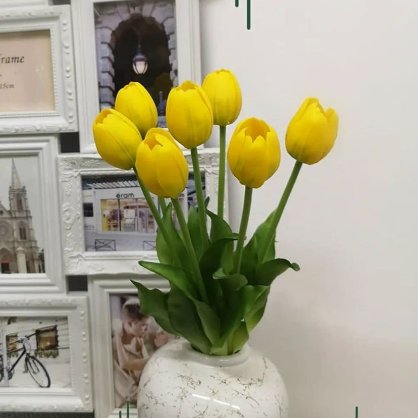 Искусственные цветы в Чебоксарах | Цветы искусственные «Тюльпаны», желтые, букет