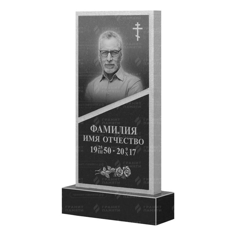 Памятники из гранита вертикальные в&nbsp;Чебоксарах | Гранитный памятник ФГ-164