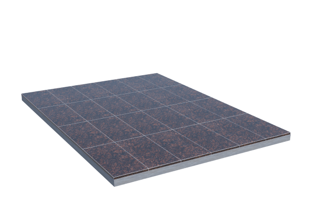 Площадки на могилу в&nbsp;Чебоксарах | Площадка с облицовкой Дымовским гранитом