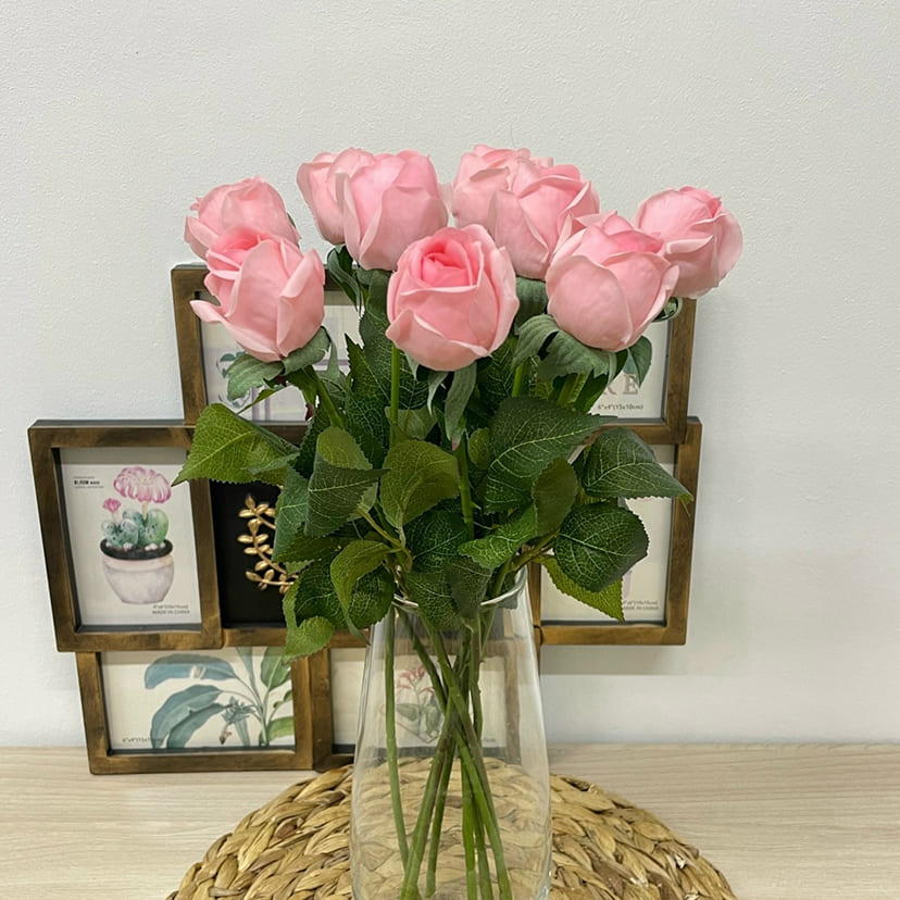 Искусственные цветы в Чебоксарах | Цветок искусственный «Роза», нежно-розовая, одиночный