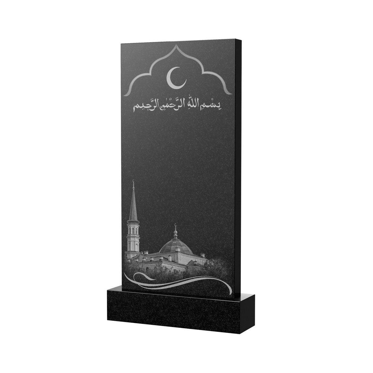 Художественное оформление памятника в&nbsp;Чебоксарах | Художественное оформление на гранитную стелу, рисунок ВХО-037