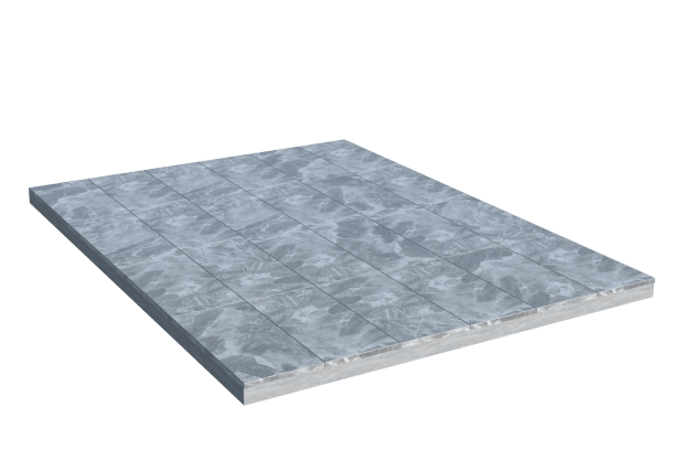 Площадки на могилу в&nbsp;Чебоксарах | Площадка с мраморной облицовкой