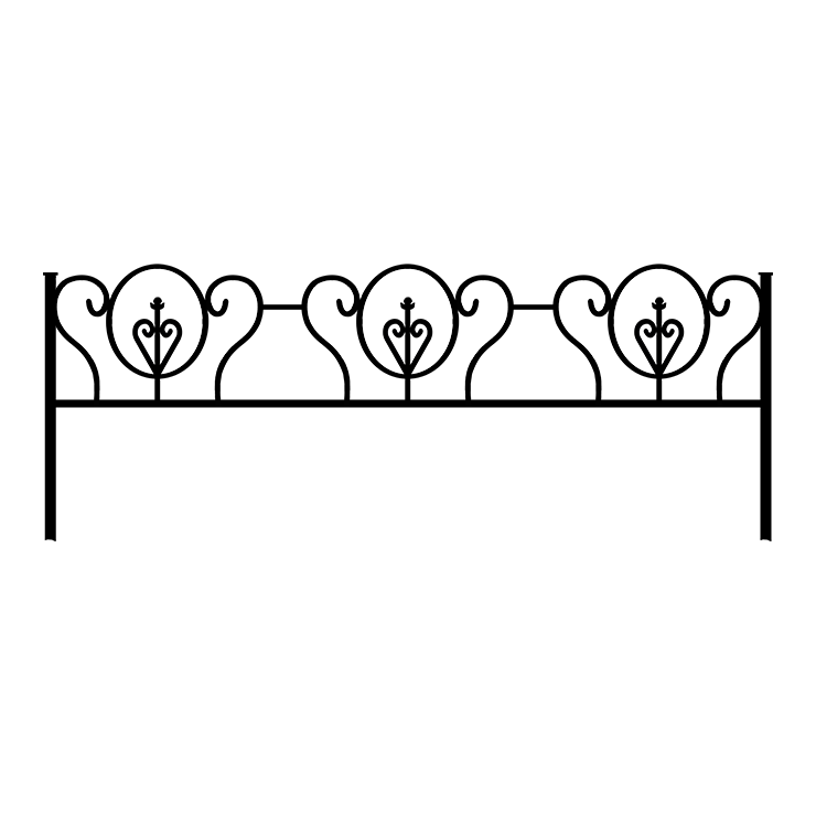 Металлические оградки, столы, скамейки в&nbsp;Чебоксарах | Оградка №3