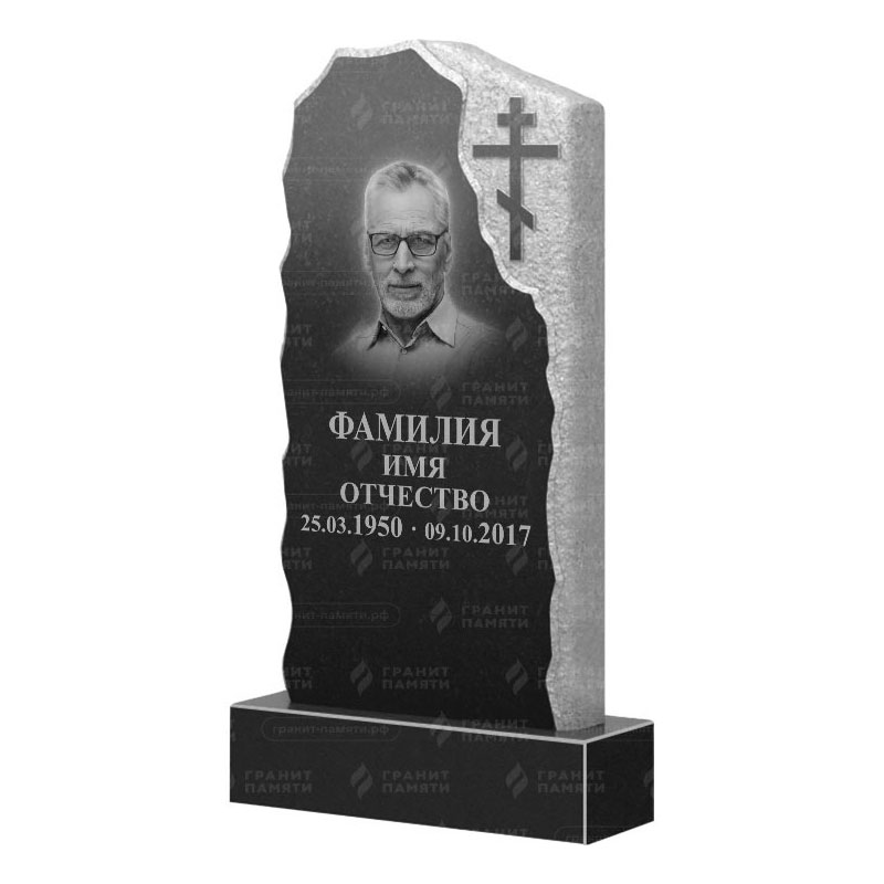 Памятники из гранита с обколом, скалы в&nbsp;Чебоксарах | Гранитный памятник ФГ-231