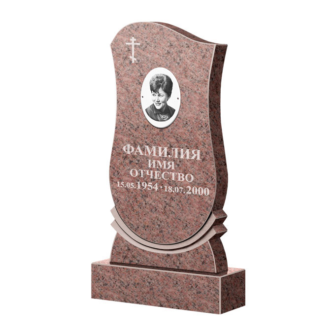 Гранитные памятники в&nbsp;Чебоксарах | Памятник из гранита Розалия Pink ФГЦ-056