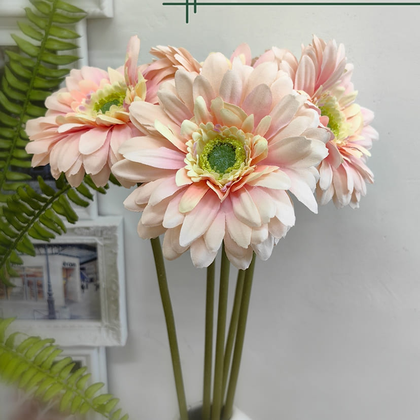 Искусственные цветы в Чебоксарах | Цветок искусственный «Гербера», молочно-розовая, одиночный