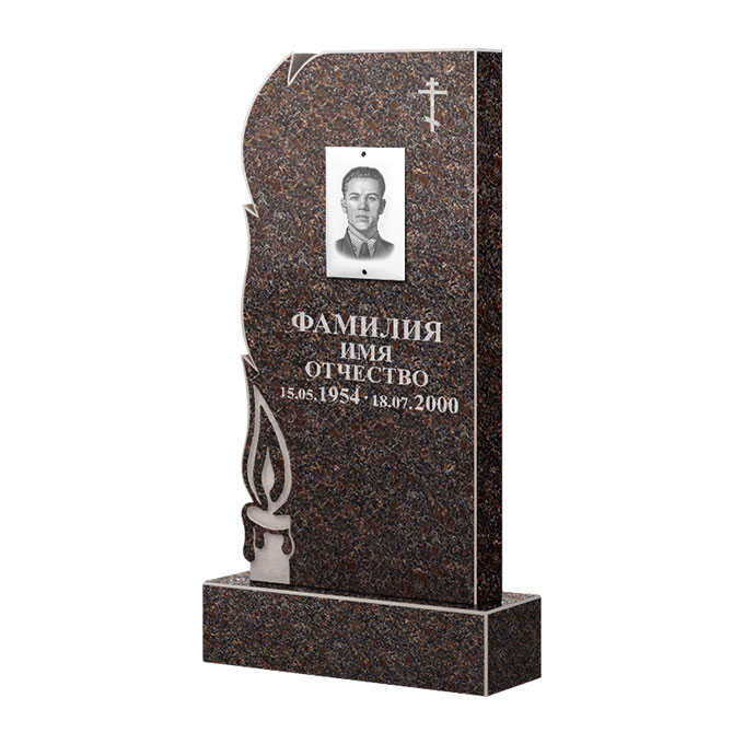 Памятники из цветного гранита в&nbsp;Чебоксарах | Памятник из гранита Карел Brown ФГЦ-106