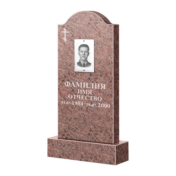 Памятники из цветного гранита в&nbsp;Чебоксарах | Памятник из гранита Розалия Pink ФГЦ-012