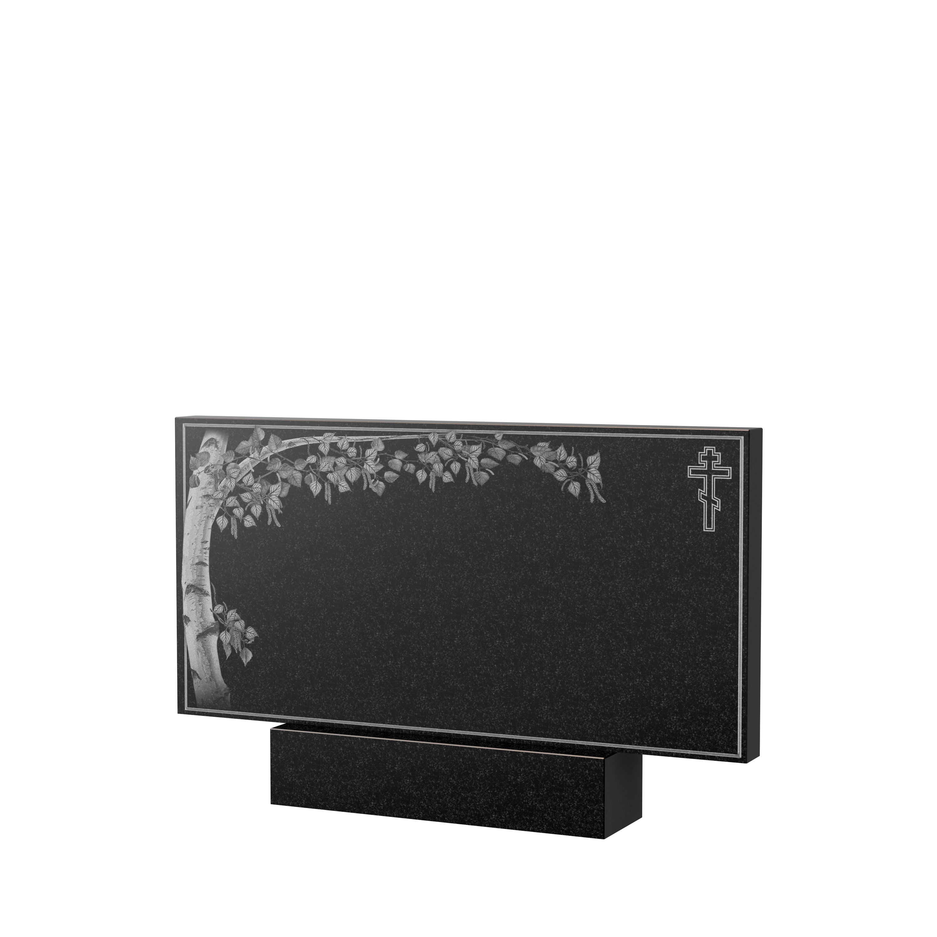 Художественное оформление памятника в&nbsp;Чебоксарах | Художественное оформление на гранитную стелу, рисунок ГХО-005