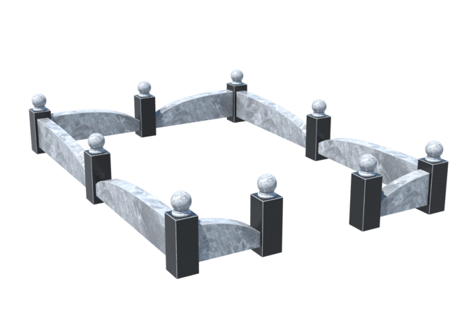 Цоколи на могилу в&nbsp;Чебоксарах | Цоколь на могилу №0040