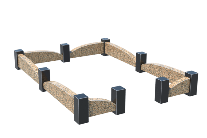 Цоколи на могилу в&nbsp;Чебоксарах | Цоколь на могилу №0046