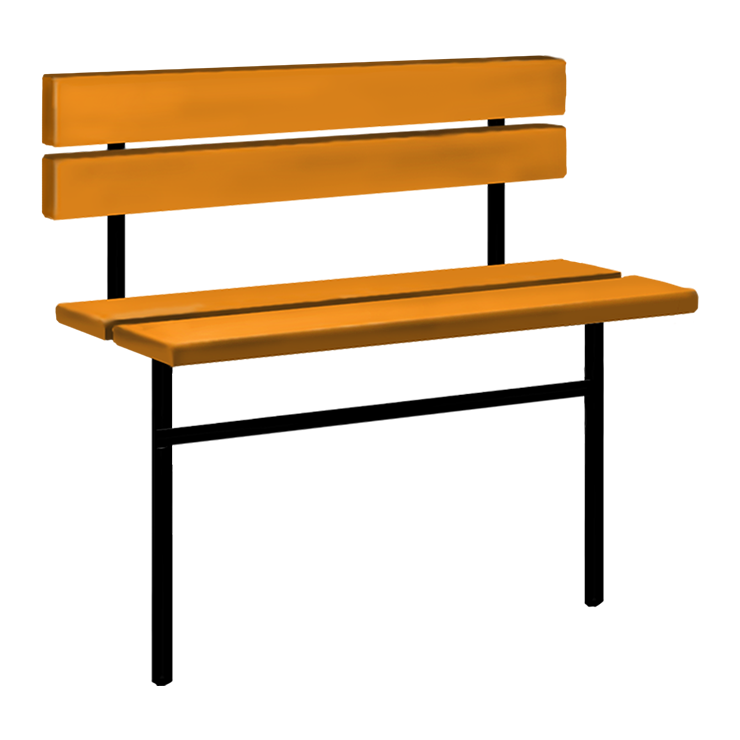 Металлические оградки, столы, скамейки в&nbsp;Чебоксарах | Скамейка №3 со спинкой