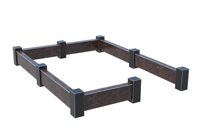 Цоколи на могилу в&nbsp;Чебоксарах | Цоколь на могилу №0033