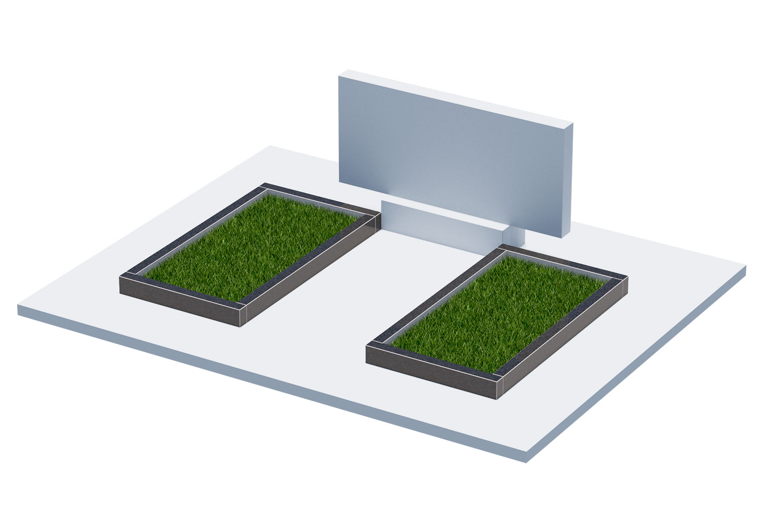 Цветники и надгробные плиты в&nbsp;Чебоксарах | Цветник Автономный, 2 шт