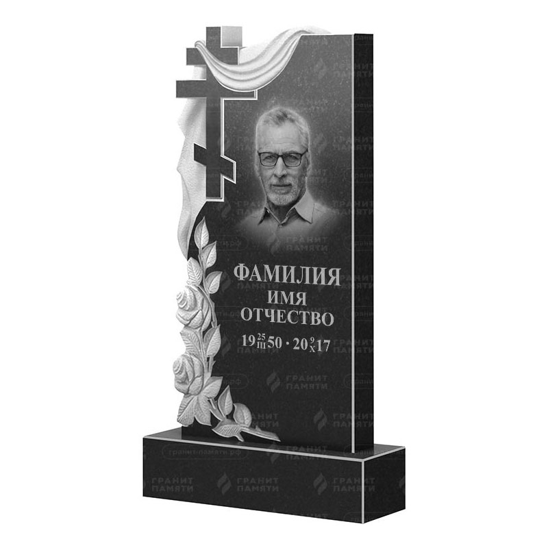 Памятники из гранита вертикальные в&nbsp;Чебоксарах | Гранитный памятник ФГ-189