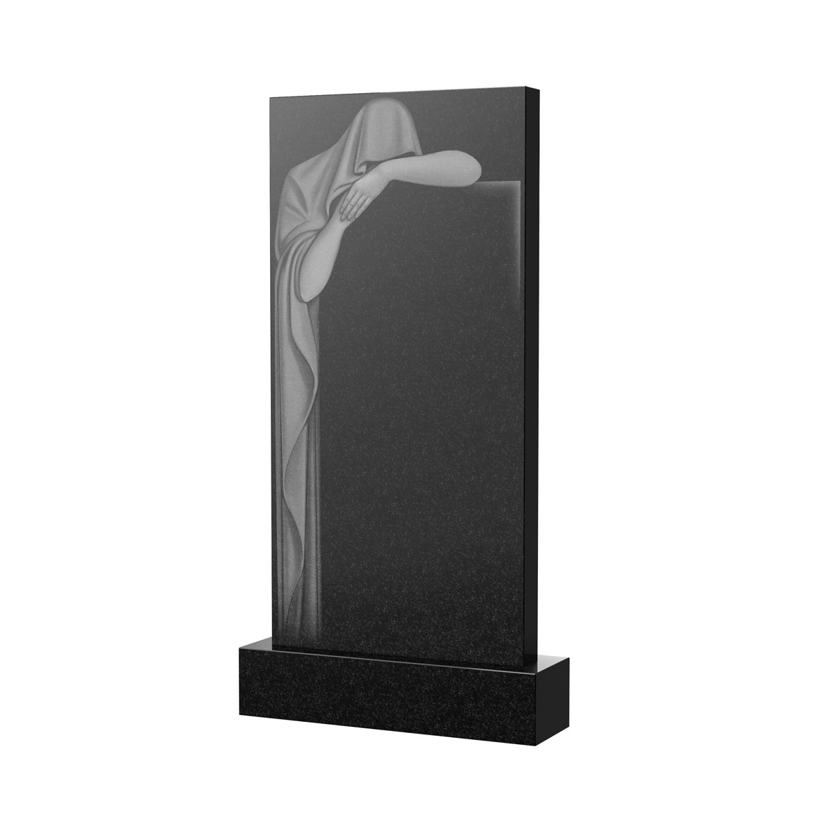 Художественное оформление памятника в&nbsp;Чебоксарах | Художественное оформление на гранитную стелу, рисунок ВХО-036