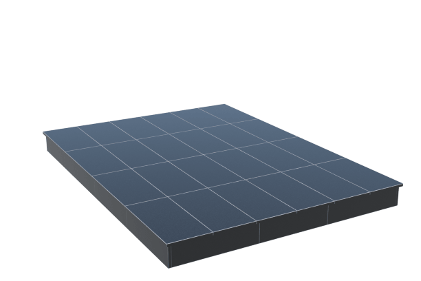 Площадки на могилу в&nbsp;Чебоксарах | Площадка с вертикальной (15 см) облицовкой гранитом Габбро