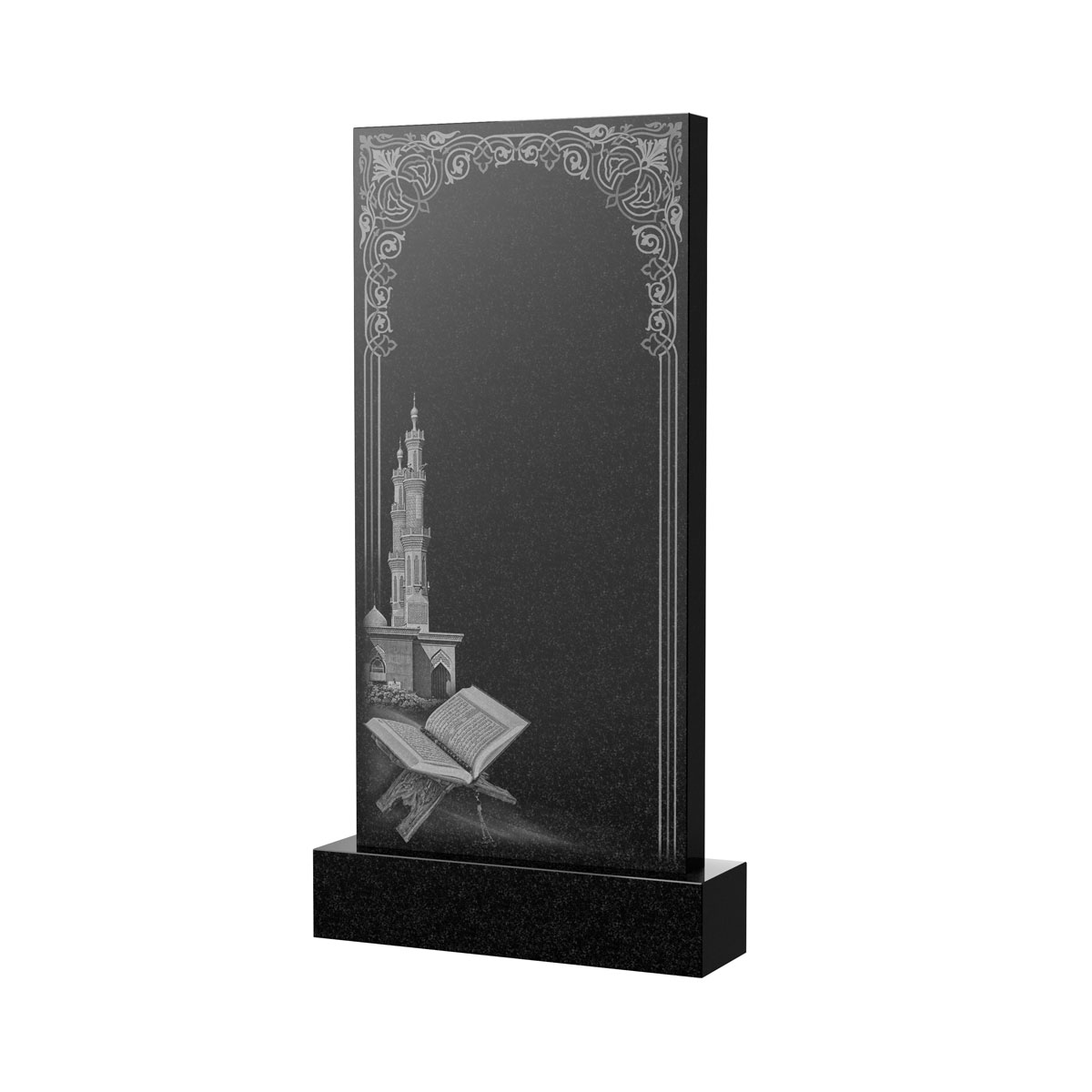 Художественное оформление памятника в&nbsp;Чебоксарах | Художественное оформление на гранитную стелу, рисунок ВХО-039