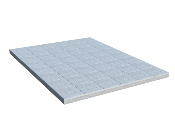 Площадки на могилу в&nbsp;Чебоксарах | Площадка с тротуарной плиткой