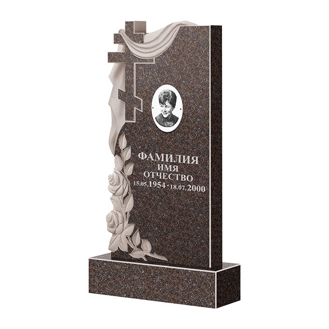Гранитные памятники в&nbsp;Чебоксарах | Памятник из гранита Карел Brown ФГЦ-189